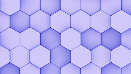 Purple hexagons geometric background, minimal honeycomb pattern wallpaper