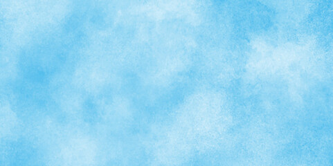 Watercolor background in pastel colors.blurred and grainy Blue powder explosion on white background,stains and used as wallpaper, cover, card and design.Classic brush painted Blue sky.
