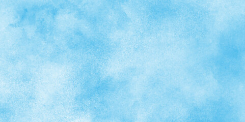 Watercolor background in pastel colors.blurred and grainy Blue powder explosion on white background,stains and used as wallpaper, cover, card and design.Classic brush painted Blue sky.