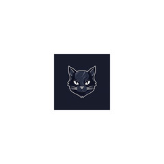 Fototapeta na wymiar cat mascot logo icon