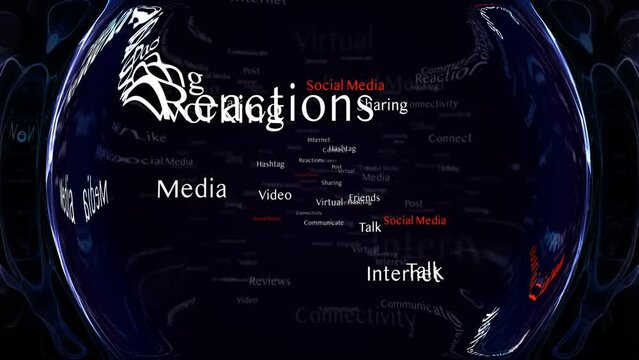 SOCIAL MEDIA Keywords Animation, Background, Loop, 4k

