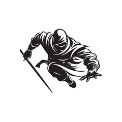 Ninja Vector Images, Logo, Illustration