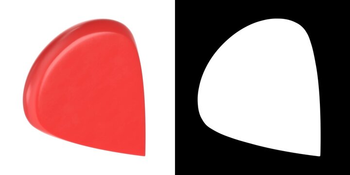 3D rendering illustration of a geo tag icon