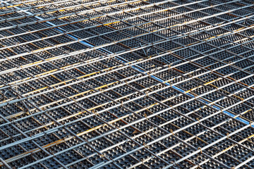Pile of reinforcing mesh, armature, reinforcement, background, pattern