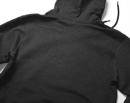Back view of hoodie mockup template isolated