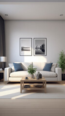 Ansicht mockup interior haus Poster Wand