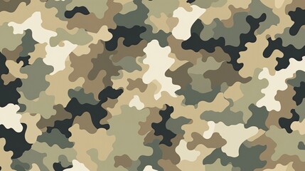 Fototapeta premium Layered camouflage pattern halftone 