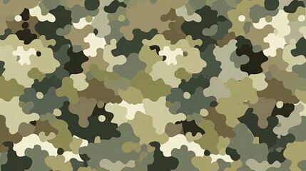 Fototapeta premium Layered camouflage pattern halftone 