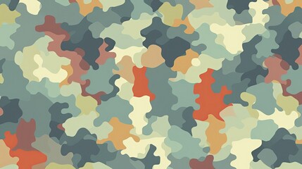 Layered camouflage pattern halftone 