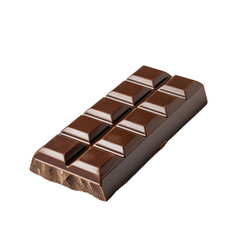 chocolate bar on white background