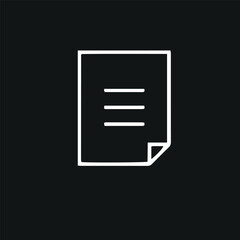 document vector icon