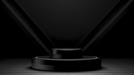 Simple product booth, podium, stage, product commercial photography background, cosmetics booth, promotional event