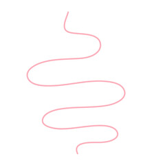 Naklejka premium Illustration of Pink thread