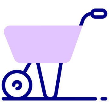 recommend clip art: wheelbarrow mixed outline vector icon