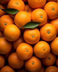 An array of oranges