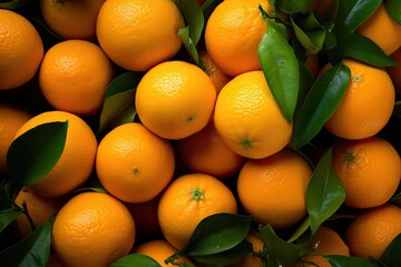 An array of oranges