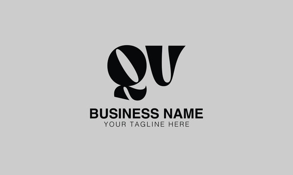 QV q qv initial logo | initial based abstract modern minimal creative logo, vector template image. luxury logotype logo, real estate homie logo. typography logo. initials logo