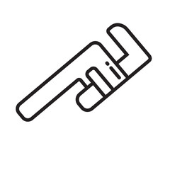 Fototapeta premium Building Tools line Icon 