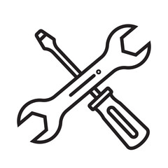 Building Tools line Icon 