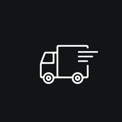 delivery truck vector icon