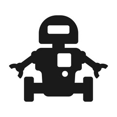 人型ロボットのシルエット