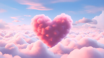 Vibrant Valentine's Day background with red hearts