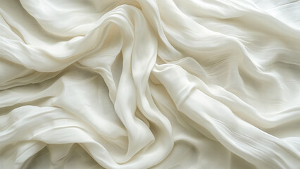 Fototapeta premium Embrace Simplicity: Soft Cotton Fabric Texture Wallpaper