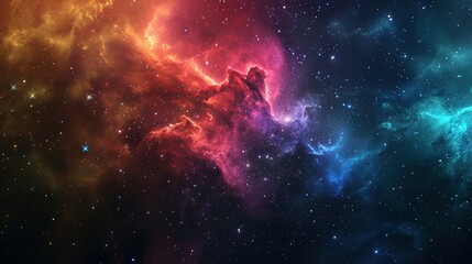 Obraz na płótnie Canvas Colorful milkyway galaxy night stars family landscape