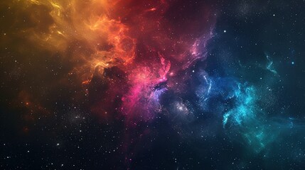 Fototapeta na wymiar Colorful milkyway galaxy night stars family landscape