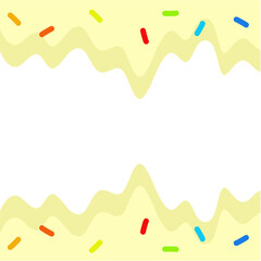 Melted Ice Cream Frame Element