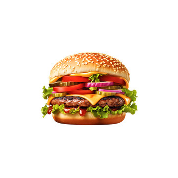 Realistic burger PNG