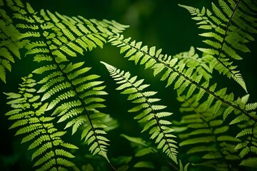 A close-up of a delicate fern unfolding its fronds, showcasing the intricate patterns of nature.