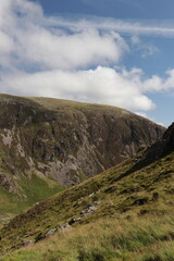 Hiking Cadair Idris in Snowdonia National Park in the summer