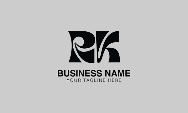 RK r rk initial logo | initial based abstract modern minimal creative logo, vector template image. luxury logotype logo, real estate homie logo. typography logo. initials logo