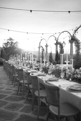 tuscany wedding table set