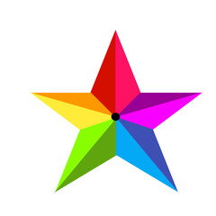 colorful star icon vector illustration 
