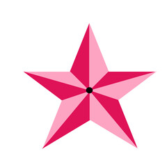 pink star icon vector illustration 