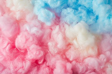  close-up of a colorful cotton candy background