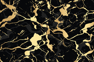 Black marble texture background with white curly veins. closeup surface granite stone texture for ceramic wall tile, flooring and kitchen design illustration