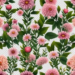Foto op Plexiglas pattern with flowers © robina