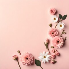 pink flowers background