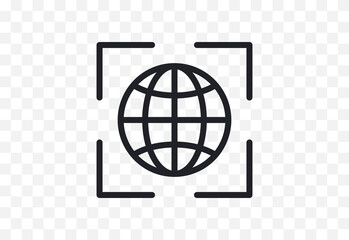 World planet, web, network, globe, world map, earth, global business, travel, connection flat design style minimal illustration.	
