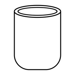 Vase Pot Lines Syle Vector Illustration