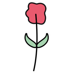 Cute Flower Vector Illustration 