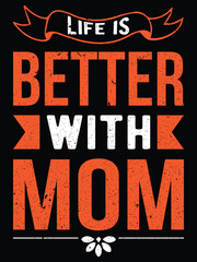 Mother's Day Typography T-shirt Design
