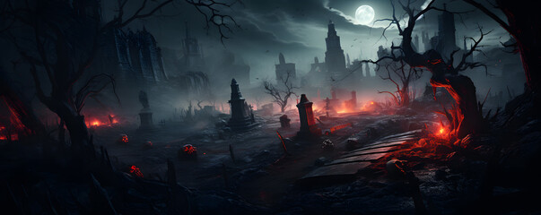 Spooky Halloween background