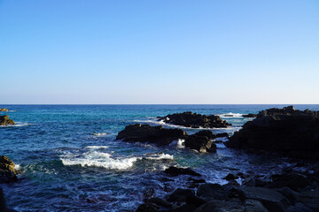 rocks and sea,East Sea, Blue, Wave, Formal, Rock,sea, beach, coast, la 