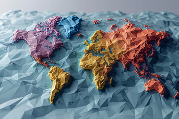World map abstract texture surface background. - obrazy, fototapety, plakaty