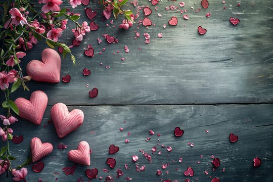 The concept of a banner for Valentine's Day