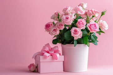 Roses as an addition to a Valentine's Day gift